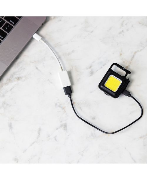 Travelon Set of 2, Cob Multy-use Rechargable Travel Lights - Black