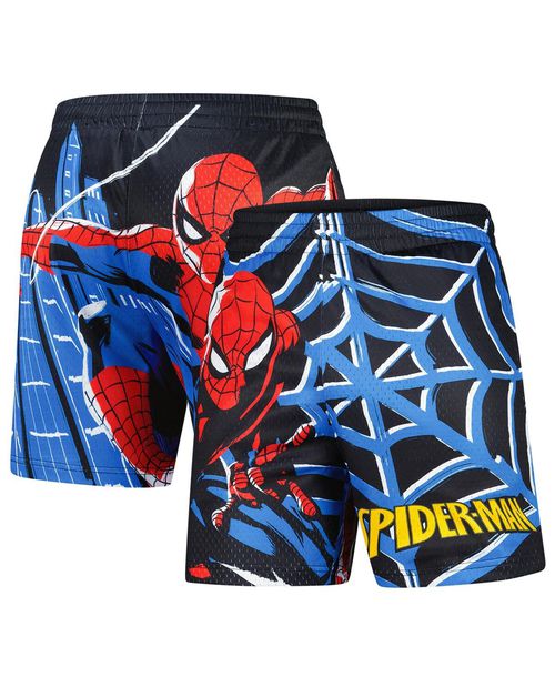 Lids Men's Black Spider-Man Big Print Mesh Shorts - Black
