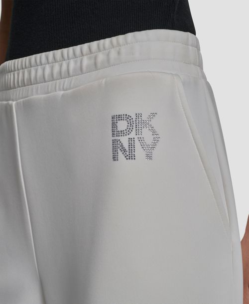 Dkny Women's Scuba Pull-On Pants - Ivory