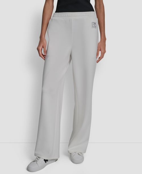 Dkny Women's Scuba Pull-On Pants - Ivory