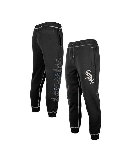 Men's New Era Black Chicago White Sox Team Split Jogger Pants - Black
