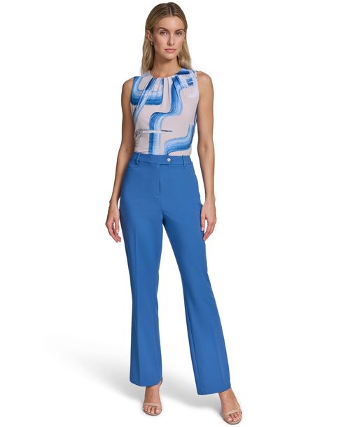 Calvin Klein Women's Modern-Fit Straight Pants - Star Sapphire