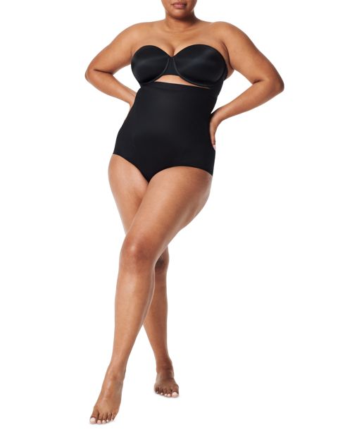 Spanx Women's Thinstincts High-Waisted Shaping Brief Underwear 10402R - Very Black