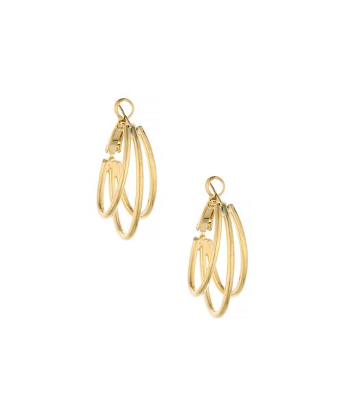 Ettika Women's Classic Double Ring Hoop - Gold