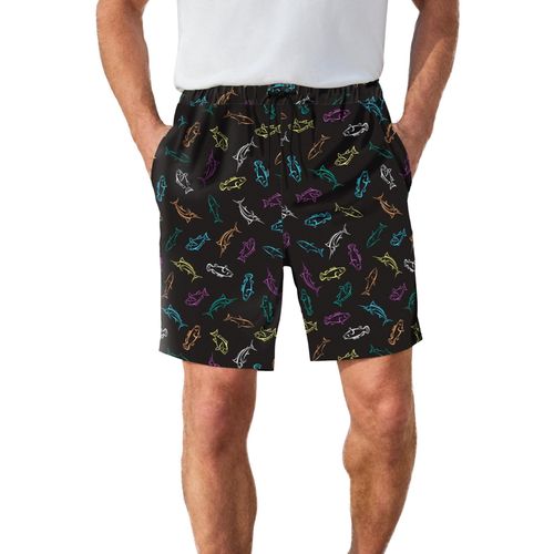 KingSize Big & Tall 8" Swim Trunks With Super Stretch Liner - Multi fish