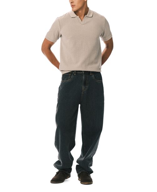 Buffalo David Bitton Men's Baggy-Fit Wide-Leg Jeans - Black