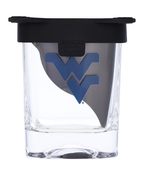 West Virginia Mountaineers 10 Oz Ice Wedge Glass - Clear