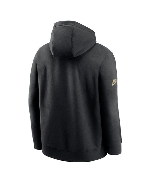 Men's Nike Black New Orleans Saints 2023 Sideline Club Alternate Tri-Blend Pullover Hoodie - Black