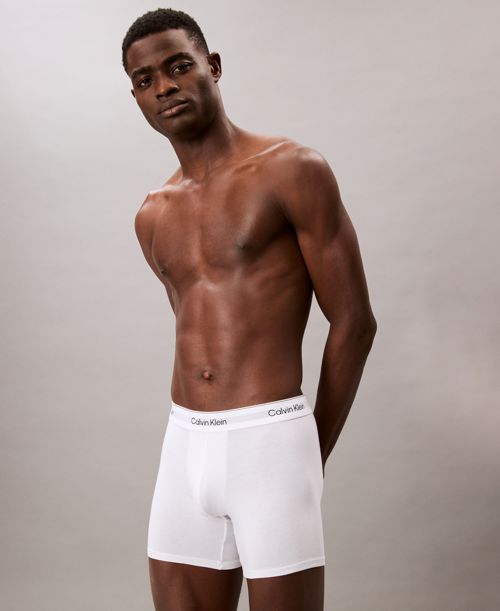 Calvin Klein Men's 3-Pack Icon Stretch Boxer Briefs - White