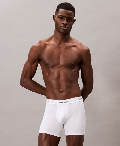 Calvin Klein Men's 3-Pack Icon Stretch Boxer Briefs - White