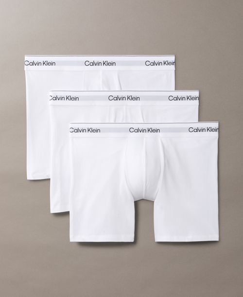 Calvin Klein Men's 3-Pack Icon Stretch Boxer Briefs - White