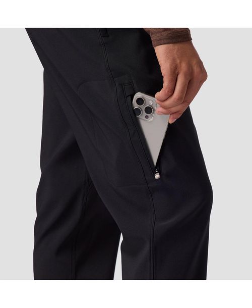 Backcountry Men's Destination Softshell Fleece Pant Softshell Pants - Black
