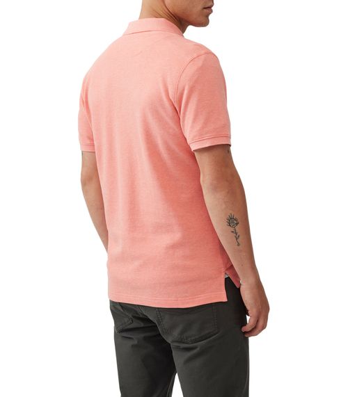 Rodd Gunn Men's The Gunn Short Sleeve Slim Fit Polo - Salmon pink
