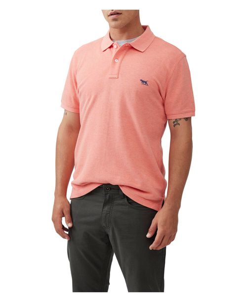 Rodd Gunn Men's The Gunn Short Sleeve Slim Fit Polo - Salmon pink