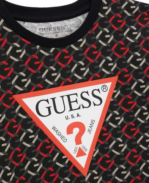 Guess Boys' 8-18 Printed Short-Sleeve T-Shirt - Black, Red, White
