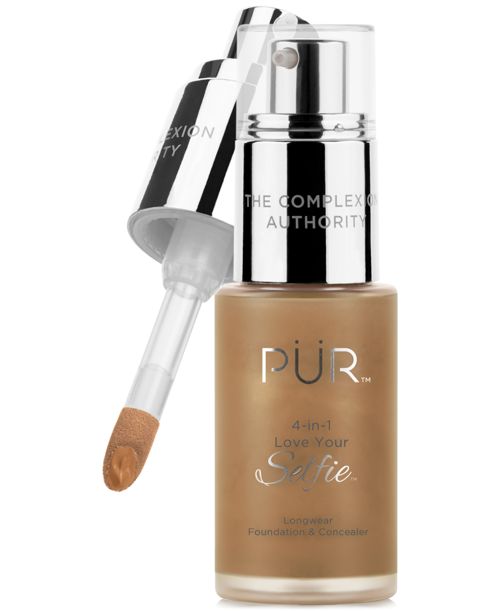 PUR 4-In-1 Love Your Selfie Longwear Foundation & Concealer - DG3 Caramel - dark w/ golden undertones
