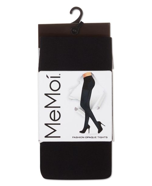 MeMoi Women's Semi-Opaque FirmFit Control Top Tights Mo-840 - Black