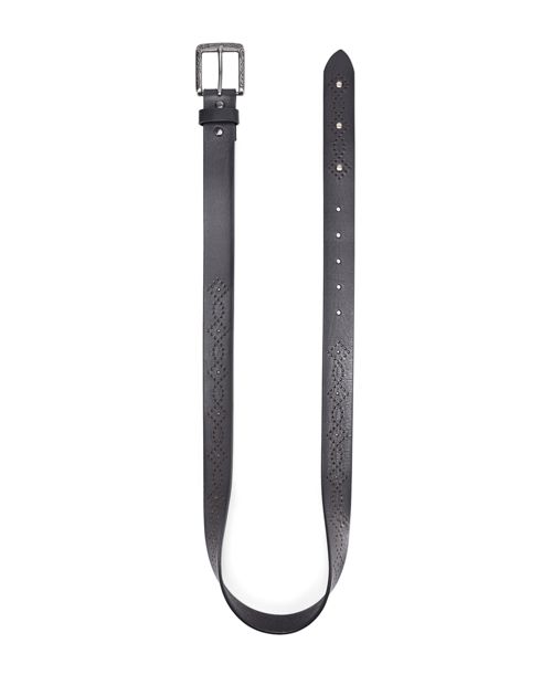 Old Trend Women's Daisy Blossom Leather Belt - Gray