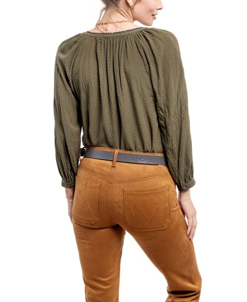 Old Trend Women's Daisy Blossom Leather Belt - Gray