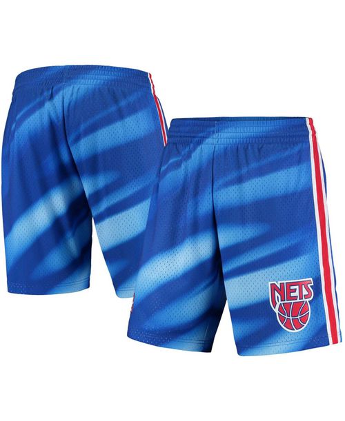 Men's Blue New Jersey Nets Hardwood Classics Swingman Shorts - Blue