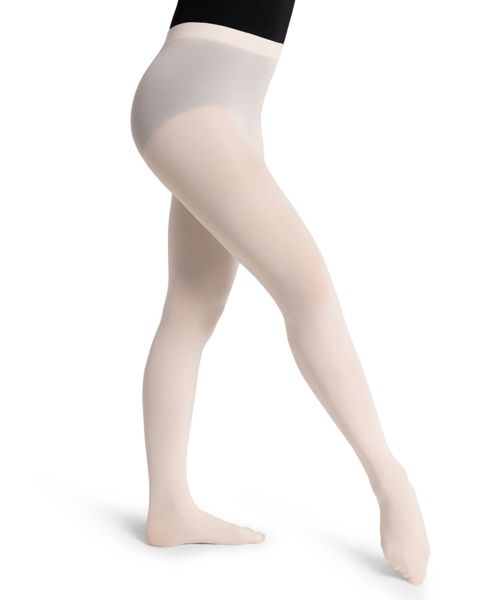 Capezio Women's Ultra Soft Transition Tight with Back Seam - Light pink