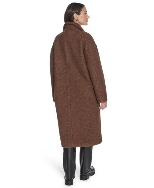 Levi's Women's Regular Boucle Stand Collar Car Coat - Brown