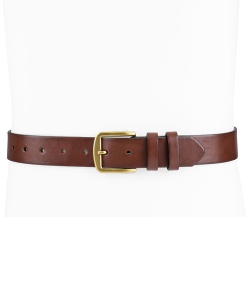 Club Room Men's Burnished-Edge Belt, Created for Macy's - Cognac