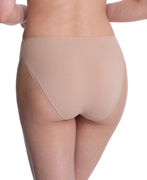 Natori Women's Bliss Bare Cotton High-Cut Brief Underwear 772346 - Cafe