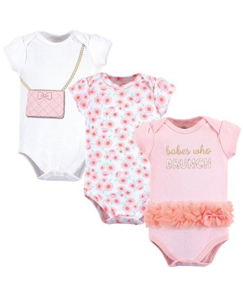Little Treasure Baby Girls Treasure Cotton Single-Piece Clothing - Brunch