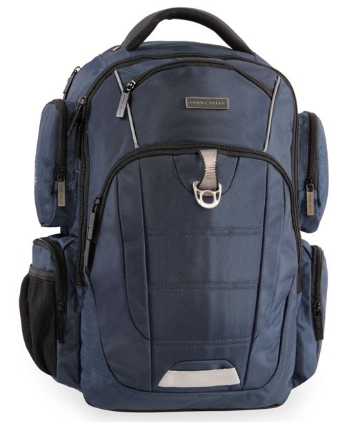 Perry Ellis 350 Laptop Backpack - Navy