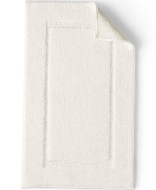 Lands' End Cotton Non-skid Small Bath Rug 16x23 - Ivory