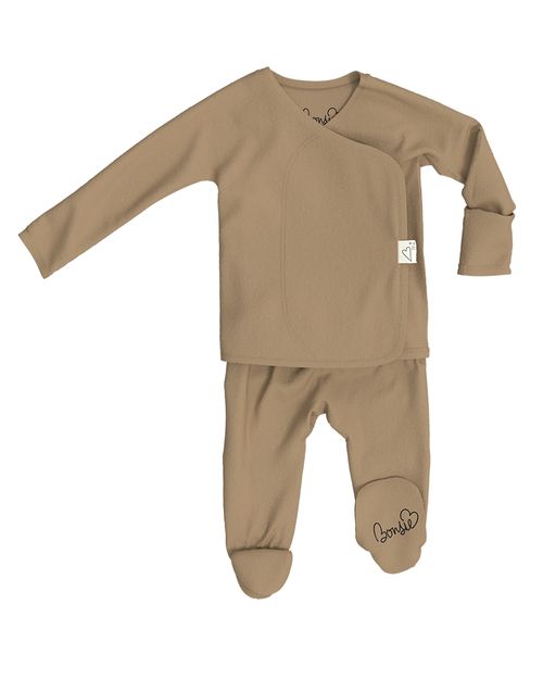 Bonsie Baby Baby Bonsie Skin to Skin Boy, Footie - Mocha