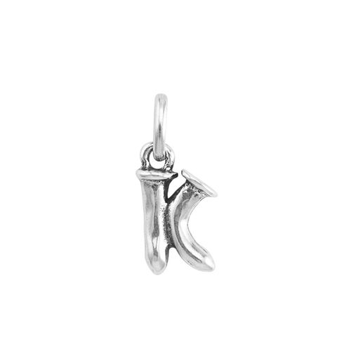 UNOde50 Little Alphabetical Metal Alloy Pendant Charms - Silver K