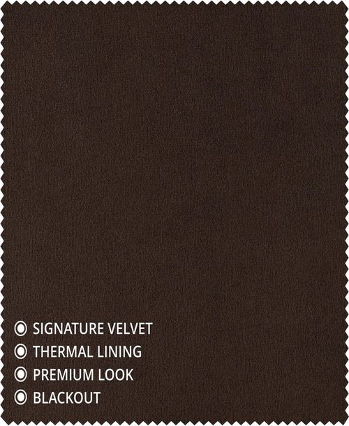 Half Price Drapes Java Signature Extra Wide Velvet Blackout Curtain - Java
