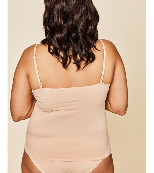 Meadow Women's Luna Lace Cotton Cami 2PK - Buff