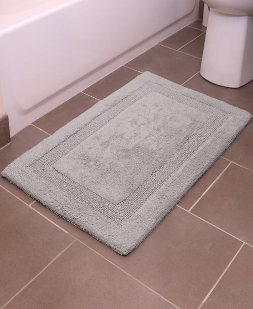 Arkwright Home Provence Bath Rug (20x32 in.), Cotton, Color Options - Grey
