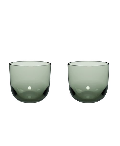 Villeroy & Boch Like Double Old Fashioned Tumbler Glasses, Set of 2 - Sage Green