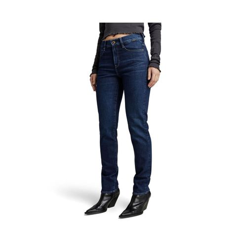 G-Star Women's Ace 2 Slim Straight Jeans - Worn in aster blue