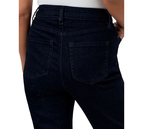 Style & Co Petite High-Rise Natural Straight-Leg Jeans, Petite & Petite Short, Created for Macy's - Indigo Rinse