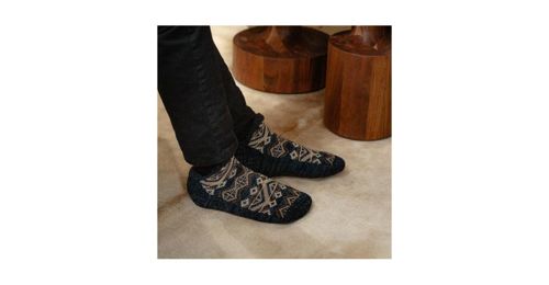 Muk Luks Men's Ankle Cabin Socks - Twilight/grey