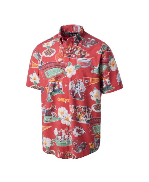 Reyn Spooner Men's Red Kansas City Chiefs Scenic Button-Down Shirt - Red