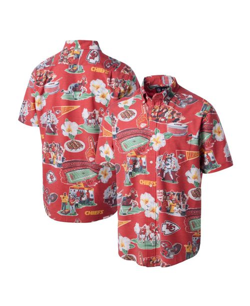 Reyn Spooner Men's Red Kansas City Chiefs Scenic Button-Down Shirt - Red