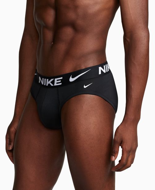 Nike Men's 3-Pack Dri-fit Essential Micro Hip-Brief - Black