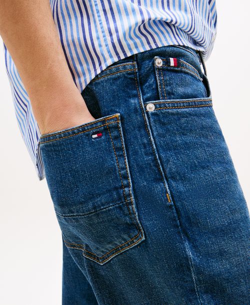 Tommy Hilfiger Men's Slim-Straight Denton Jeans - Dark Indigo