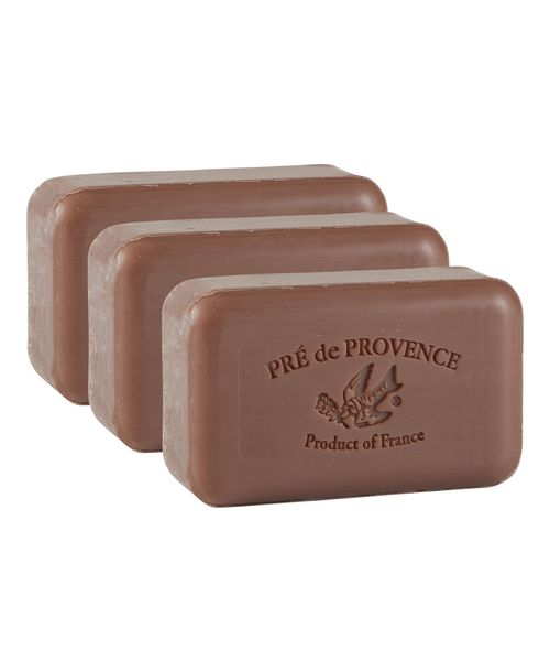 Pre de Provence Moisturizing 150g French Soap Bar, Quad-Milled, Long Lasting, Moisturizing, Rich, Creamy Lather (Set of 3) - Vanilla cognac