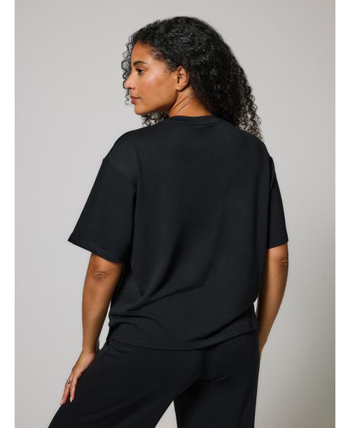 Lovall Women's Soft Touch Wide Leg Lounge Set - Black