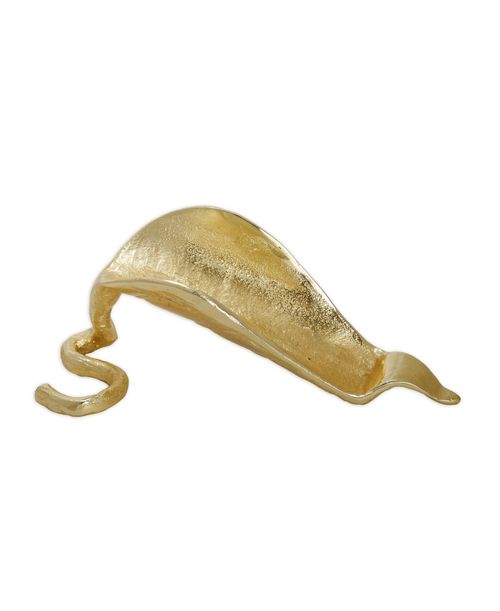 Classic Touch Leaf Wine Stand - Gold-Tone