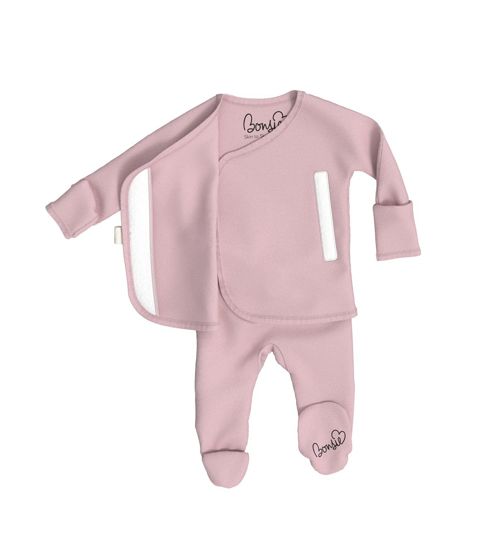 Bonsie Baby Baby Bonsie Skin to Skin Boy, Footie - Peony