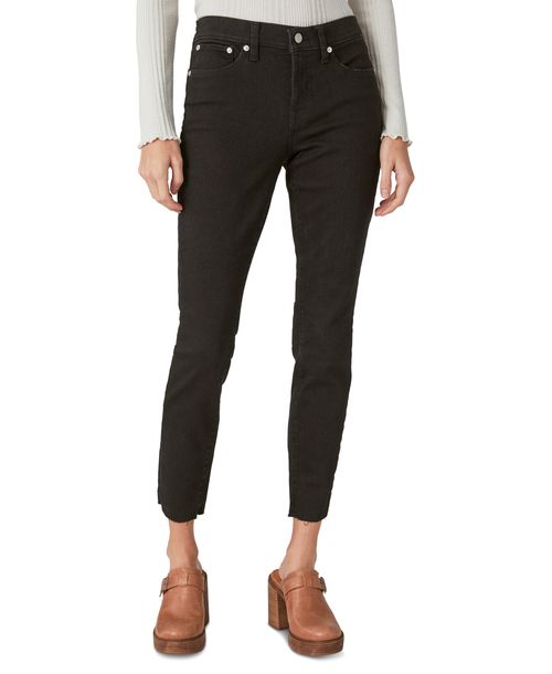 Lucky Brand Women's Ava Mid-Rise Ripped Skinny Jeans - Clean Black