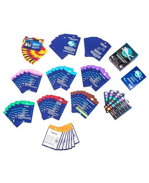 Virtual Reef Diver Tabletop Edition, Educational Memory Card Game, Half Monster Games, 50 Piece - Multi